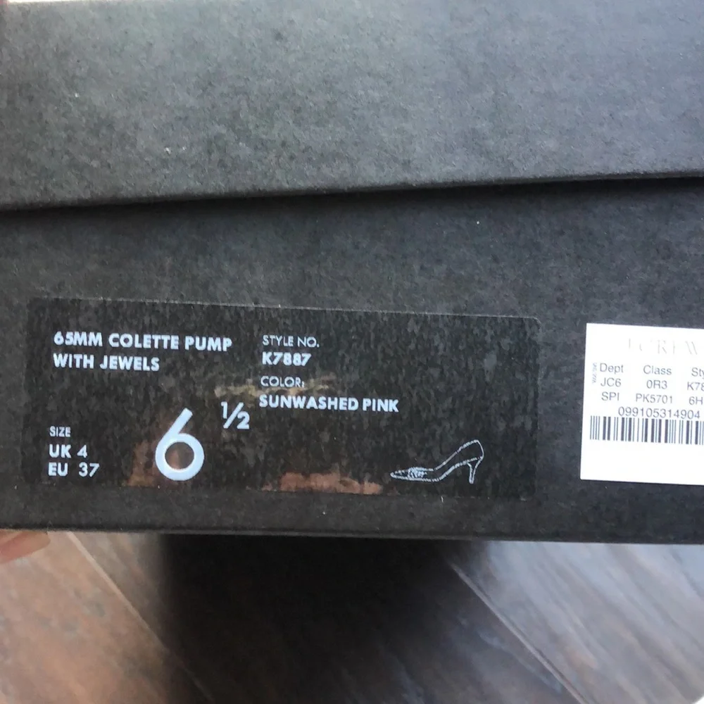 J Crew Colette d’orsay pump with jewels 6.5 - Picture 5 of 5